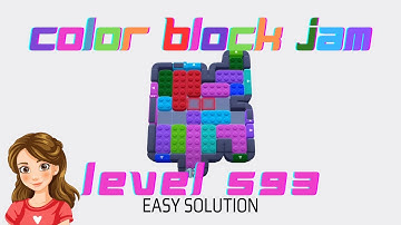 Color Block Jam Level 593 Easy Solution Walkthrough