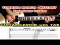 Turkish March GUITAR LESSON with TAB - Rondo Alla Turca (Mozart) Rock Version