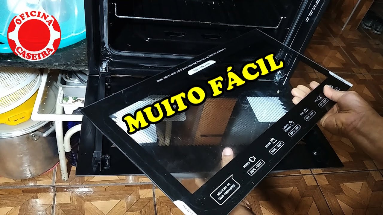COMO TIRAR O VIDRO DA PORTA DO FORNO DE EMBUTIR CONTINENTAL OU SIMILAR.
