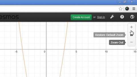 How to solve a quadratic using the Desmos online calculator