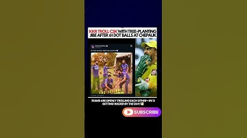 KKR Trolls CSK After 61 Dot Balls at Chepauk | Peak IPL Banter 2025 | KKR vs CSK Short #ipl2025 #ipl