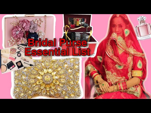 ❤️Dulhan Purse Design 2023 | Latest Ladies Purse For Wedding | Stonework  Handbag For Bridal | Clutch - YouTube