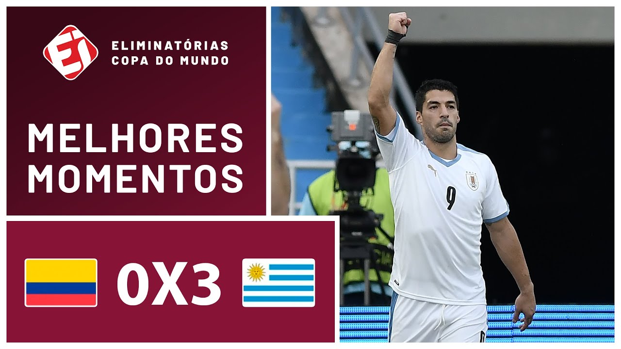 COLÔMBIA 0 X 3 URUGUAI – MELHORES MOMENTOS – ELIMINATÓRIAS DA COPA 2022