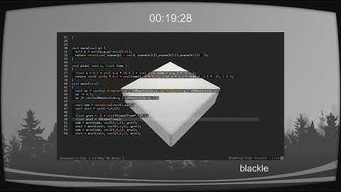 Solskogen 2020: Live coding compo (finale 1, blackle – evvvvil)