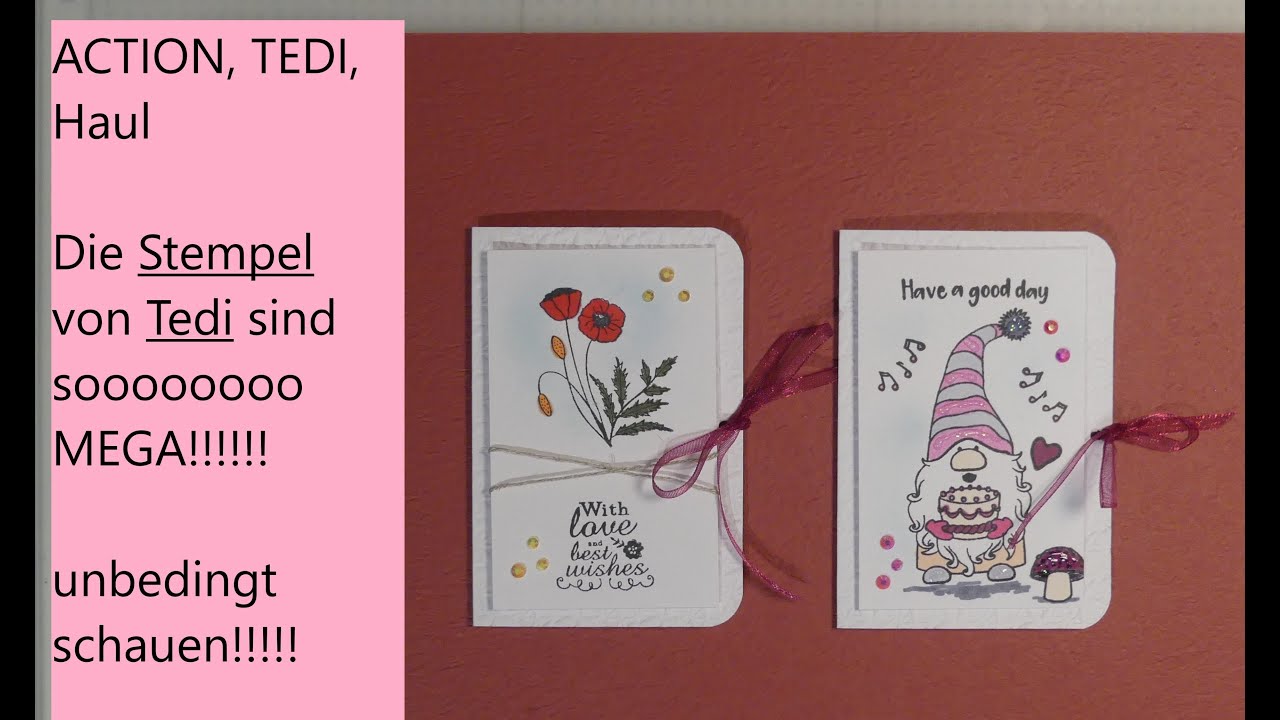 Action, Tedi Haul und die Mega Tedi Stempel im Test und Kreidefarben im Test