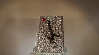 名刺入れ カードケース デコ スワロフスキー カバー ネーム入れ