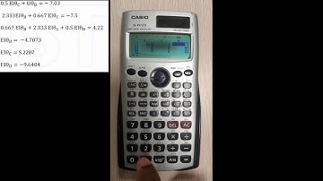 How To Solve 3 equations in the Calculator (fx-991ES)