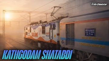 JOURNEY IN DELHI HEAVY POLLUTION 😷 IN 12040 KATHGODAM SHATABDI | TRAIN SIM | MSTS / OPEN RAILS LIVE