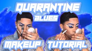 QUARANTINE BLUES BROW & EYE MAKEUP TUTORIAL - ‘RAIN ON ME’ LADY GAGA INSPIRED | Owen Oslaywe #WITHME