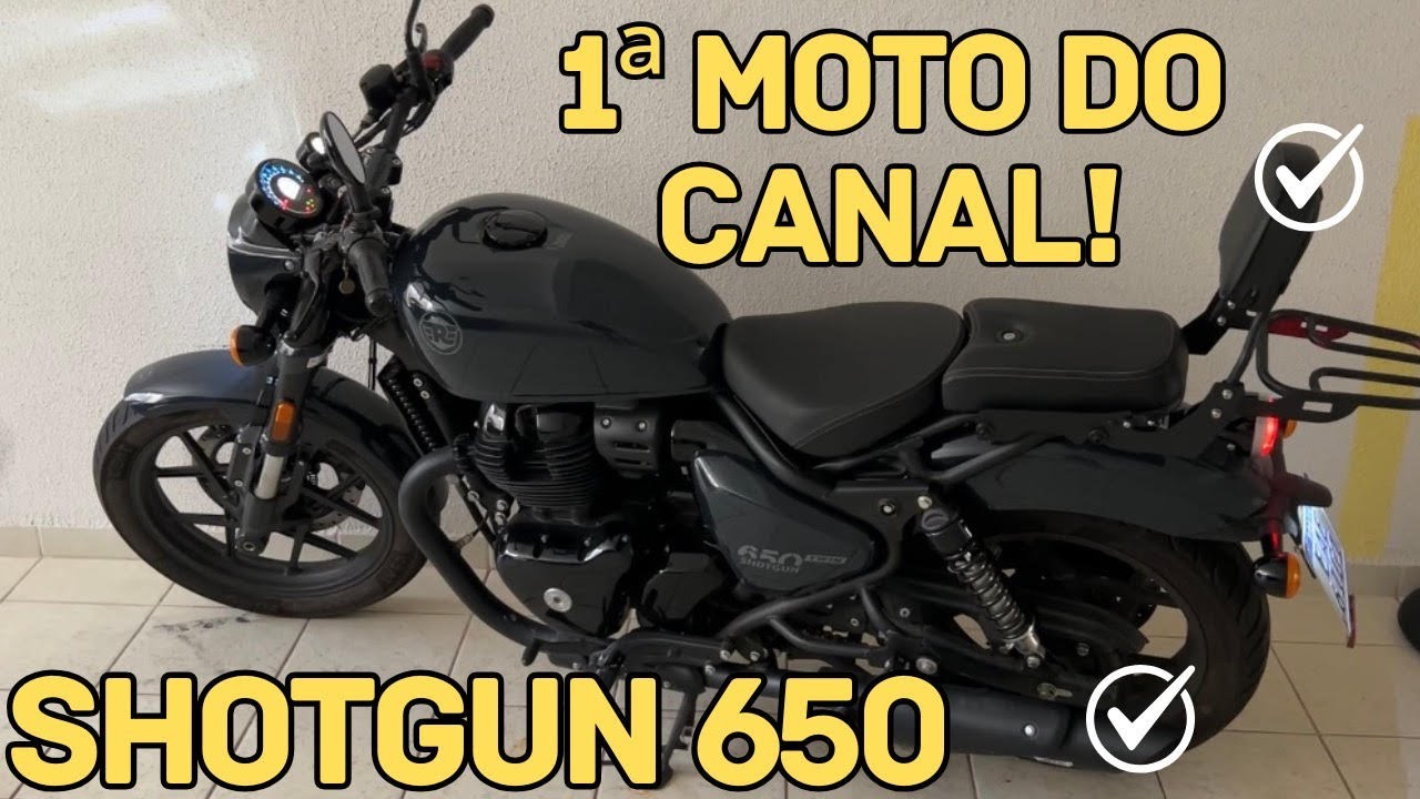 PRIMEIRO VIDEO DO CANAL: ROYAL ENFIELD SHOTGUN 650 + ACESSÓRIOS #1
