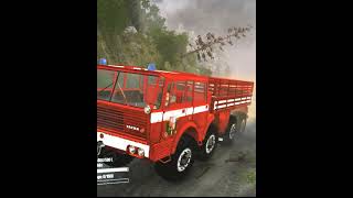 spintires MudRunner 8x8 tatra truck crash 😳👍