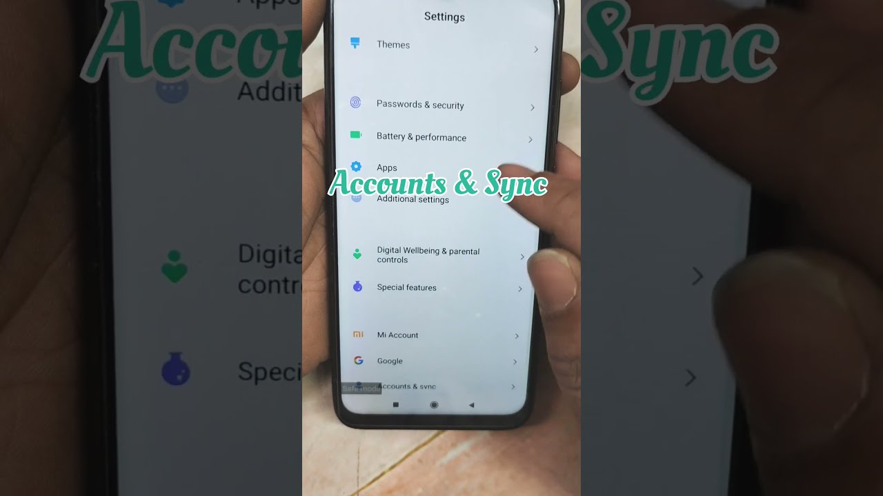 How To Remove Gmail Account From Redmi Note 7 Google Shorts Short