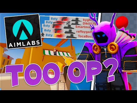 So I AIM TRAINED then played Roblox Arsenal! TOO OP?