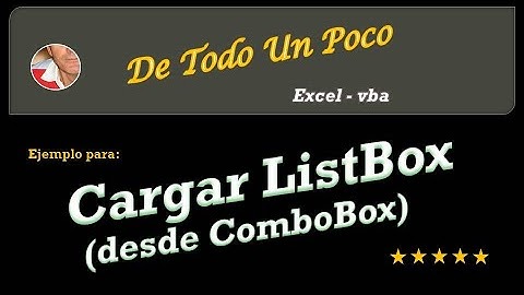 Cargar un listbox desde un combobox
