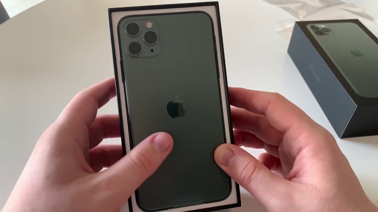 Apple Iphone 11 Pro Max 512gb Midnight Green Unboxing Youtube