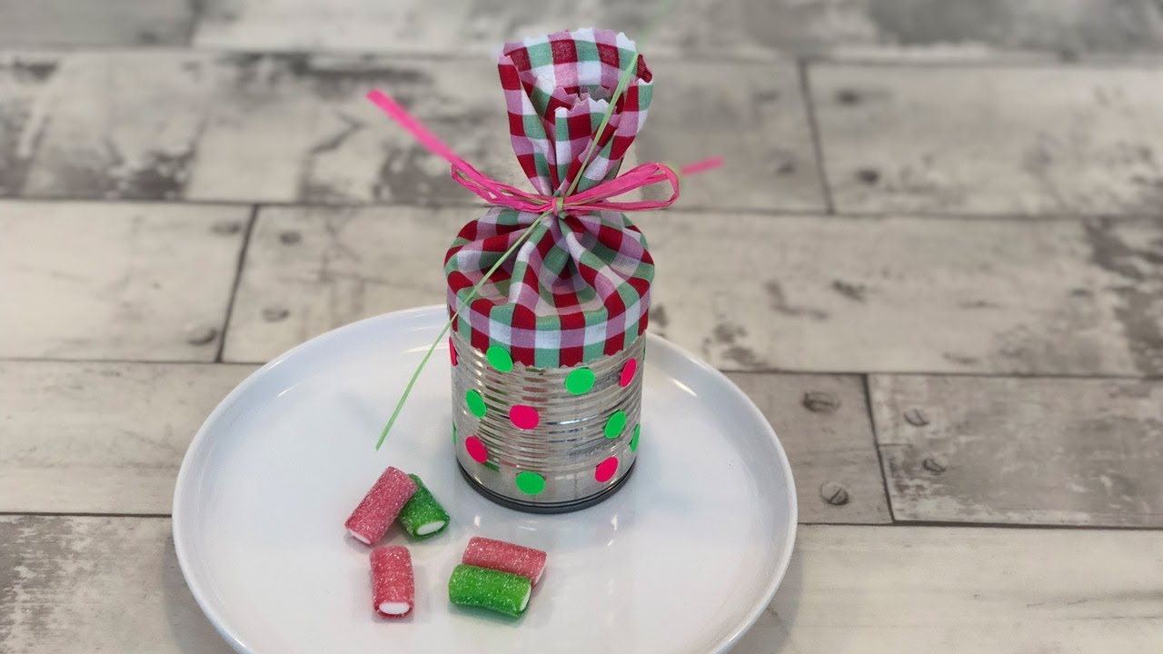 DIY Geschenk Dose (Partydeko, Einschulung, Süßigkeiten)