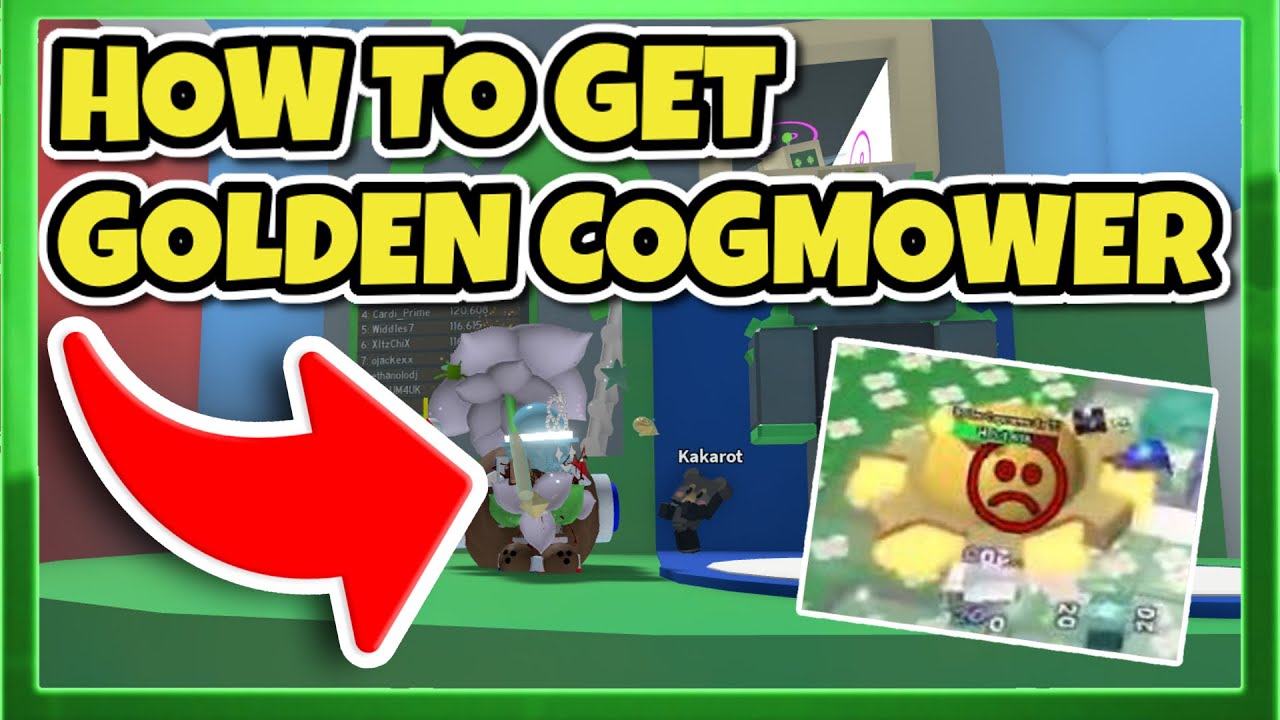 How To Find GOLD COGMOWER IN BEE SWARM SIMULATOR (BEESMAS) YouTube