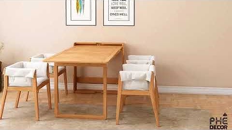 Bàn ăn Thông minh Gấp gọn Kéo dài Độc đáo cho Phòng bếp thêm Rộng Thênh thang