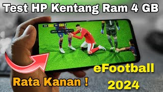 Test eFootball 2024 Grafik Rata Kanan Di HP Kentang ! Realme 5 Pro Ram 4 GB Hasilnya ?
