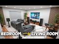 Modern living room tech setup tour  transformation 2024