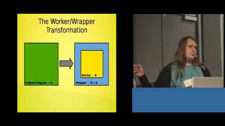 ICFP 2014: Worker/Wrapper/M...  It/Faster - Jennif...