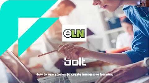 eLN Webinar: How to use stories to create immersive learning