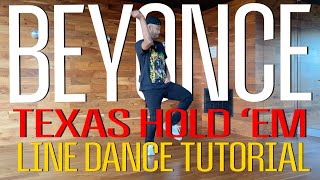Beyonce - Texas Hold 'Em | Easy Line Dance Tutorial * Beginner friendly *