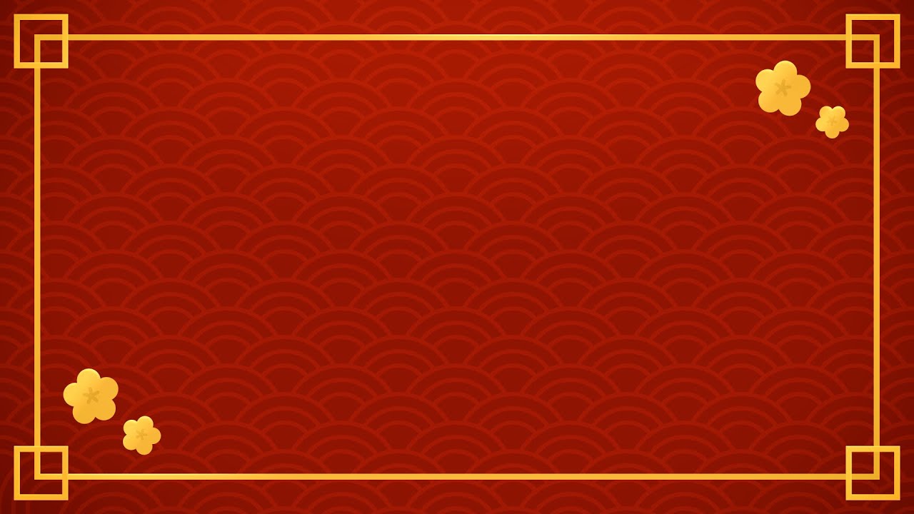 2026 Chinese New Year Animated Background Loop with Wave Pattern | 4K | 60FPS | Free Download