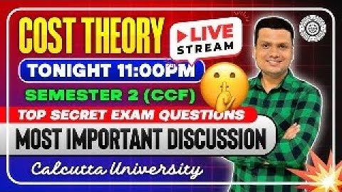 LIVE Costing Theory and All Formulas Revision