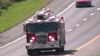 Whitehall Truck 3831 Responding Working Structure Fire