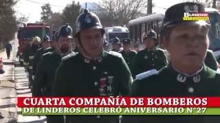 CUARTA COMPAÑÍA DE BOMBEROS DE LINDEROS CELEBRÓ ANIVERSARIO N°27