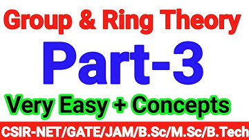 Part-03: Modern Algebra:CSIR NET Mathematics (Lec-01 Modern Algebra, Questions from Live Discussion)