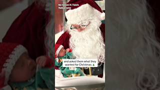 Santa spreads holiday cheer to pediatric and NICU patients #shorts