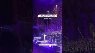 Diiringi lebih dari 2500 paduan suara. Anggun konser di Prancis, 9 Juni 2024.