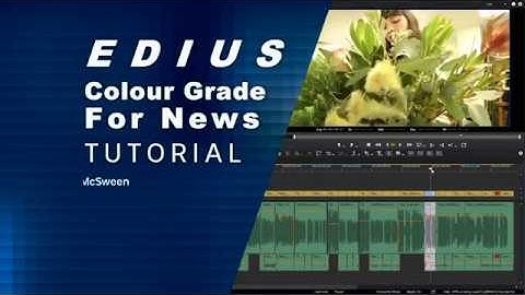 Edius Colour Grade for TV news
