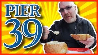 Clam Chowder in a Sourdough Bread Bowl - Pier 39 - San Francisco