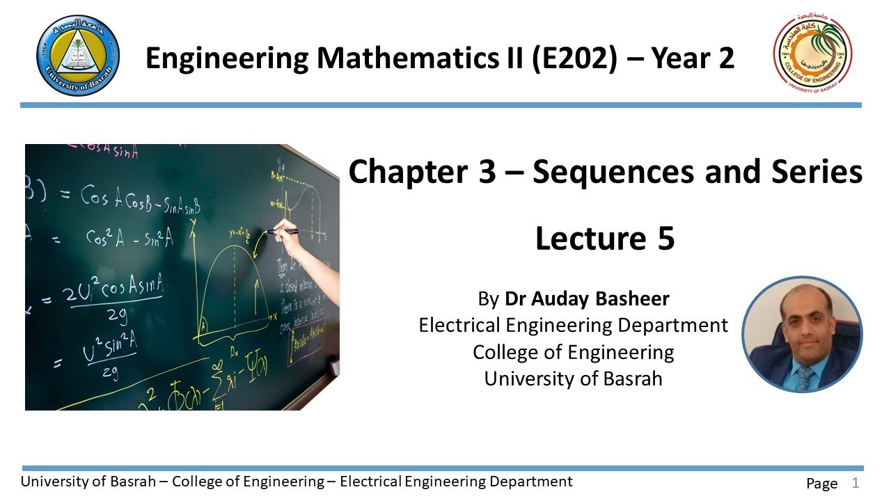 Chapter 3 Sequences and Series Lecture 5 - YouTube