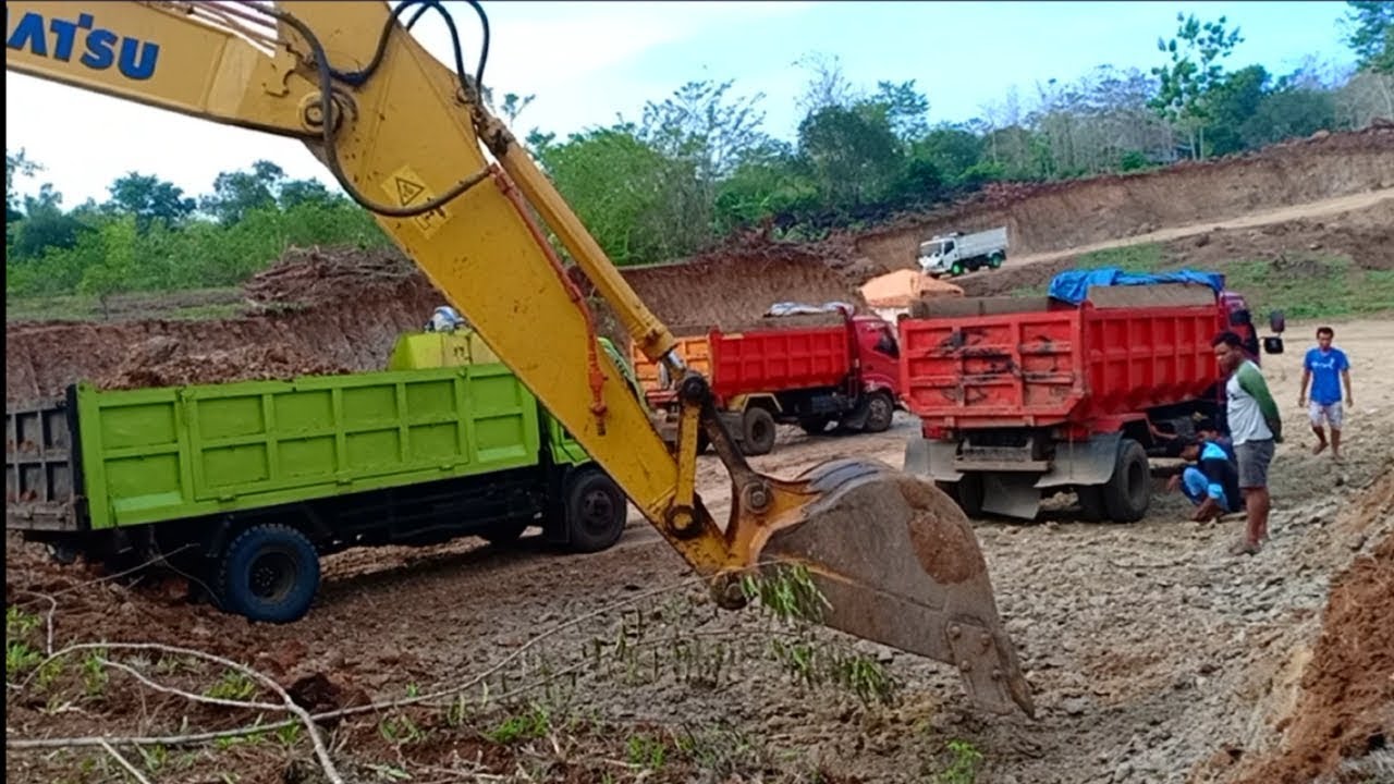 Video Excavator Loandin Tanah  Ke Dump  Truk  YouTube