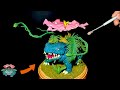 I made a Venusaur out of clay/粘土でフシギバナ作ってみました。