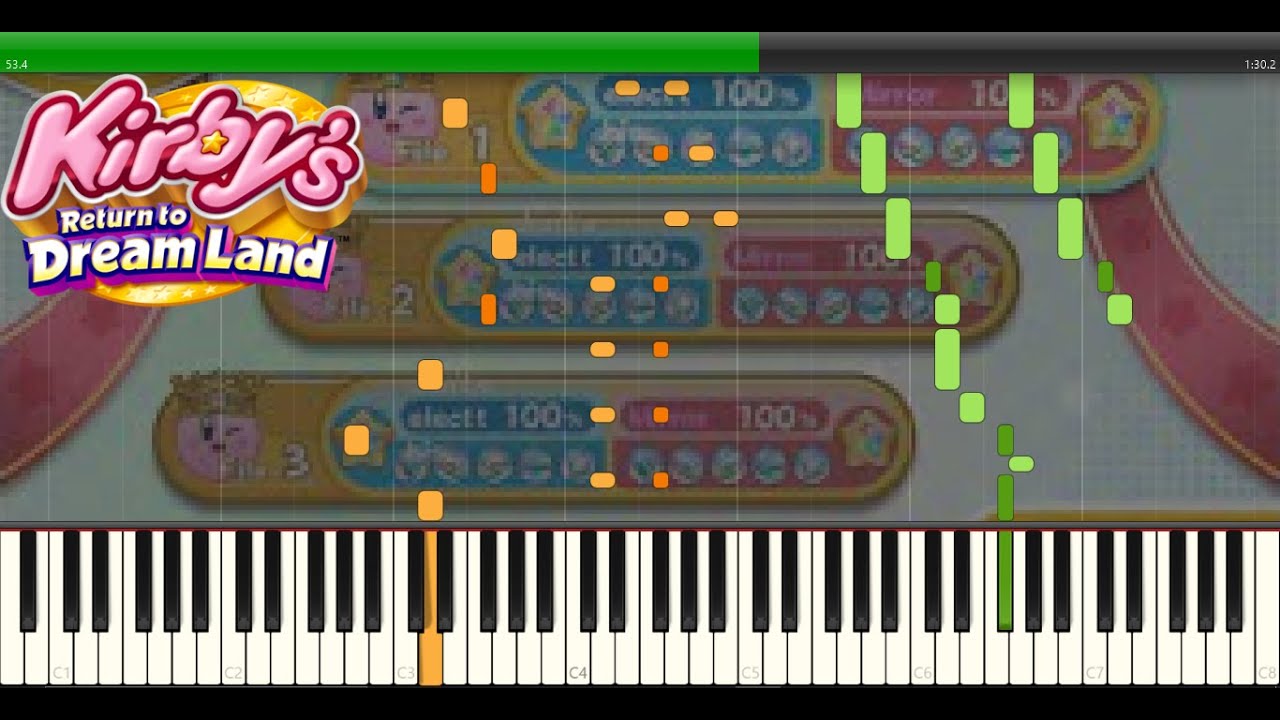 Kirby's Return to Dream Land - Credits (For 2 pianos) Sheet music for Piano  (Piano Duo)