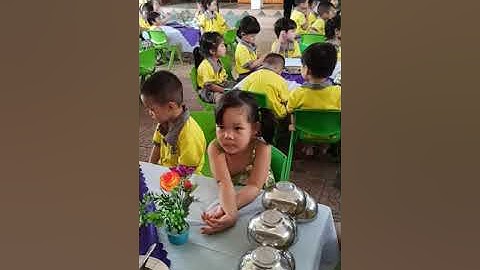 Buổi tiệc buffet cuối năm học của các bé Trường Mầm non Nghi Phú điểm trường xóm 15