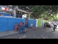 Walking beautiful colorful city life roche bois nice people mauritius pov