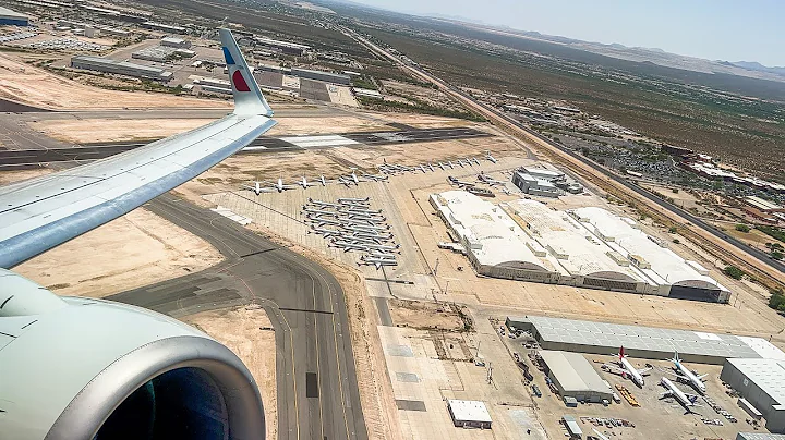 FULL POWER, HOT, HEAVY, & BUMPY Tucson Takeoff ~ American Airlines ~ Boeing 737-823 ~ TUS