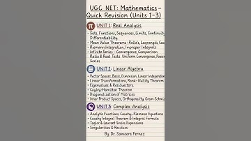 UGC NET Mathematics |By Dr. Sameera Fernaz