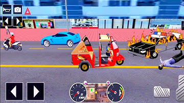 Tuk Tuk auto rickshaw driver 3D game - #176 auto rickshaw driving game - Android iOS Gameplay