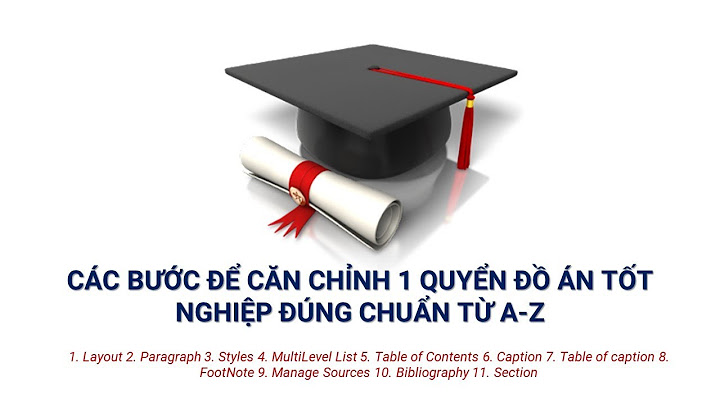 Hướng dẫn tạo bìa đồ án tốt nghệp đúng chuẩn