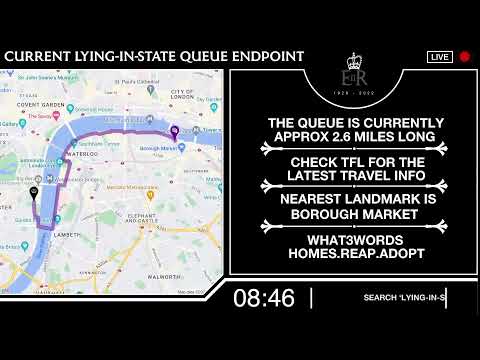 Her Majesty The Queen's Lying-in-State | Queue Tracker