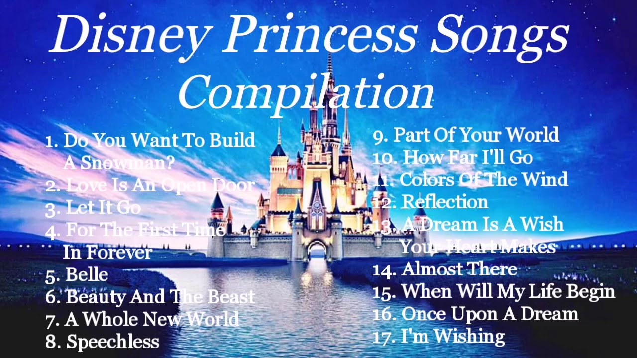 Disney Princess Songs  Compilation