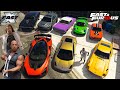 GTA 5 - Stealing Fast And Furious X Cars with Franklin | (GTA V Real Life Cars #62)