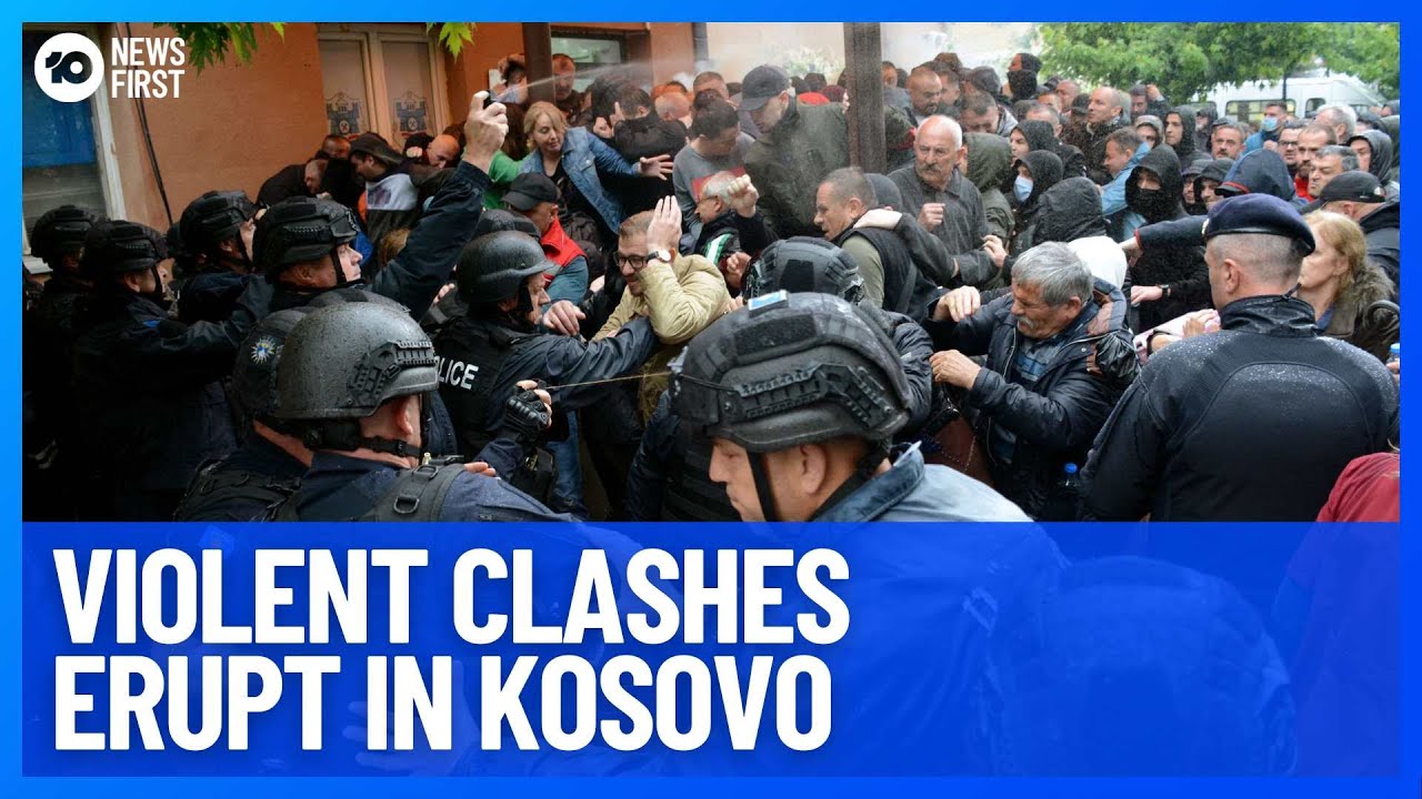Kosovo Clashes Intensify Between NATO Troops And Serbian Protesters | 10 News First
